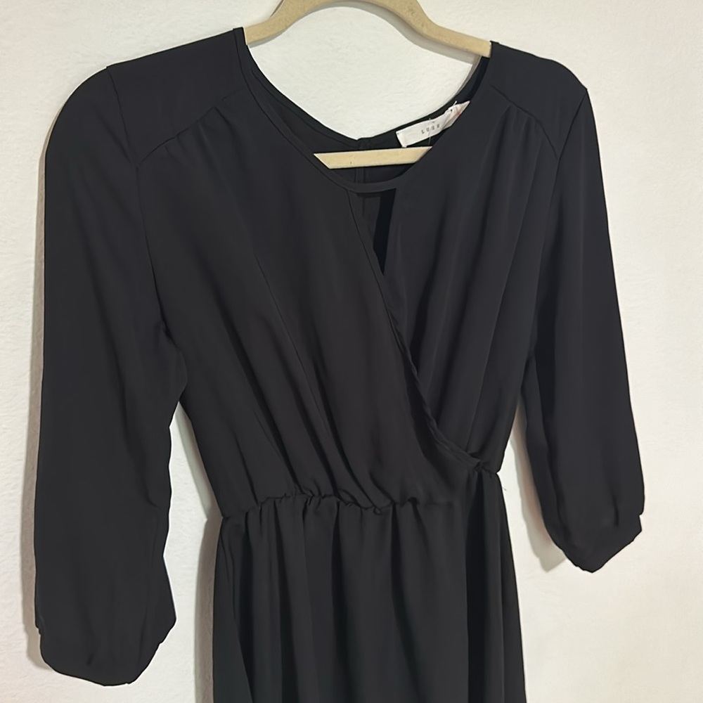 Lush Short Black Dress
